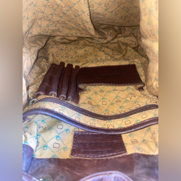 Bosboom Genuine Leather Brown Backpack Rucksack Bag w/ Push Lock Closure - Picture 5 of 11